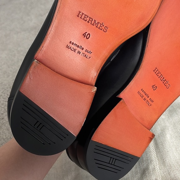 Brand new hermes destin loafer black silver size 40 - Picture 10 of 10
